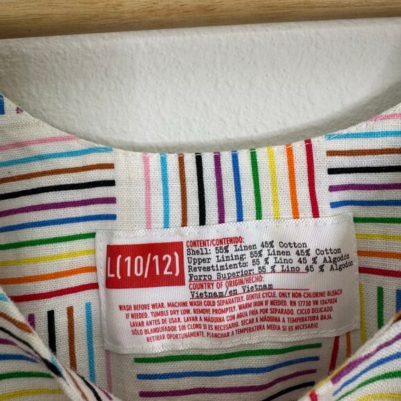 Kids Pride Dress LGBTQ+ Rainbow Flag Gender Inclusive Kids NWOT 10 12 Large - Picture 3 of 5